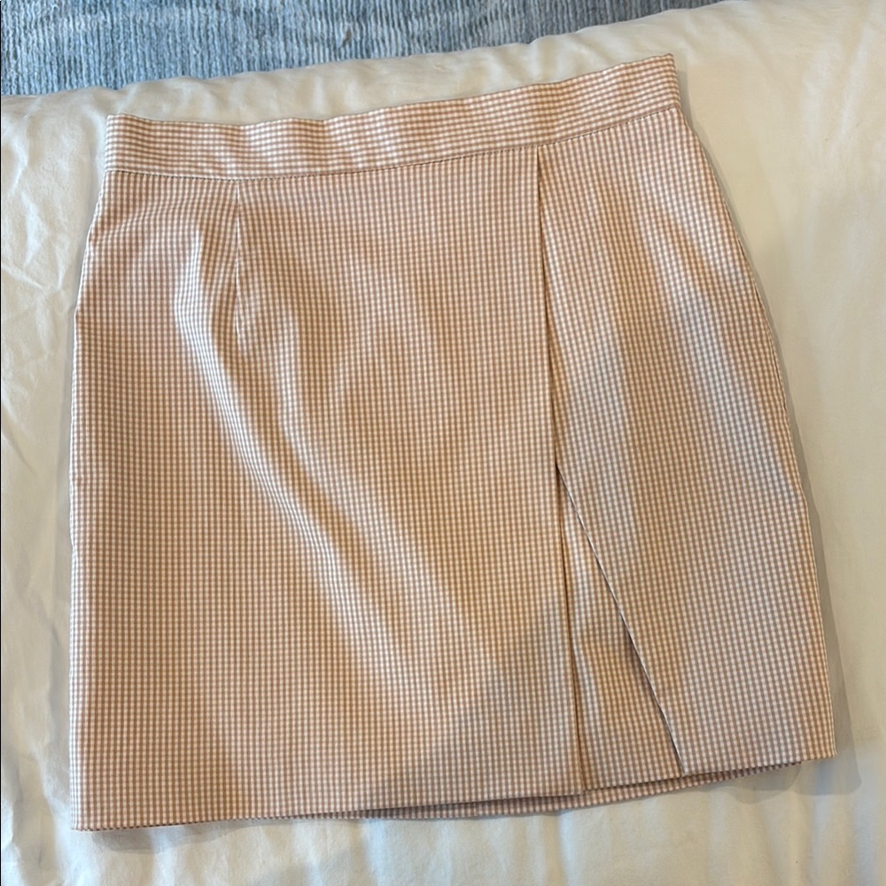 Alex Marie Tan Gingham Pencil Skirt